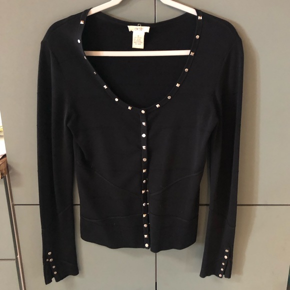 Caché jersey button up blouse - Picture 1 of 6